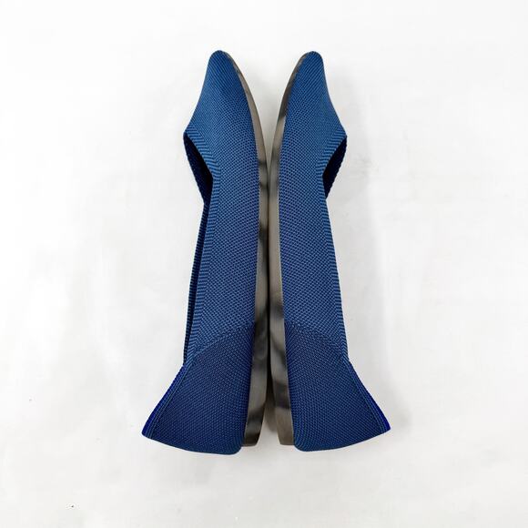 [Rothy’s] The Point Deep Ocean Blue Slip On Washable Ballet Flats Like New 10.5 - Picture 10 of 12